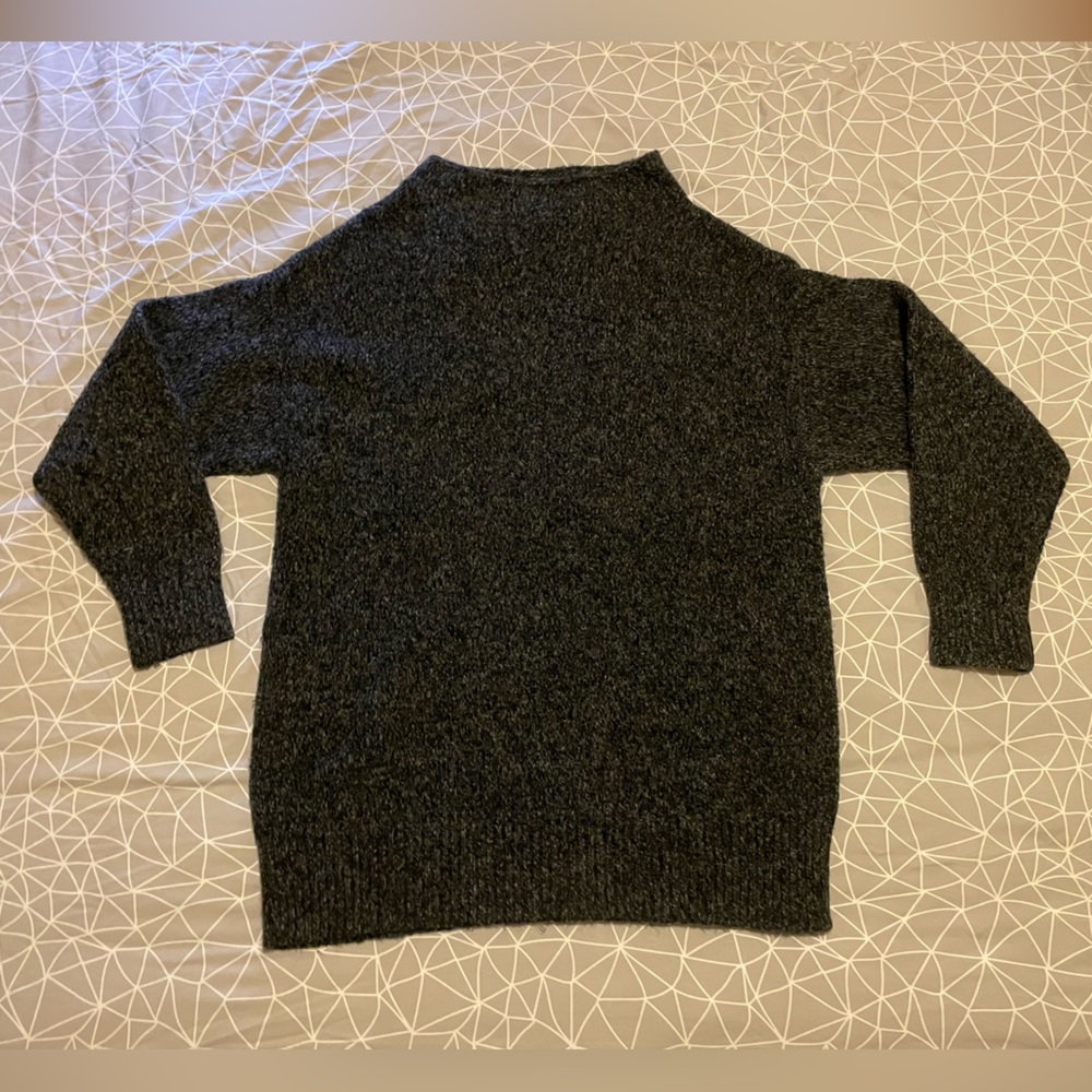 Knit sweater, dark gray, Size L